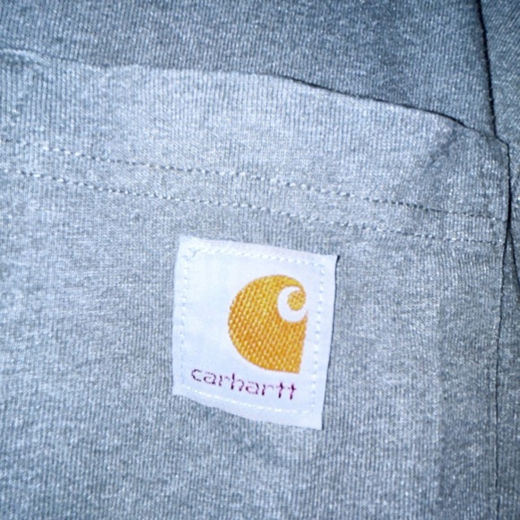 1/2 off week w ♥️ Carhartt Long Sleeve gray with spell out L - Picture 2 of 4